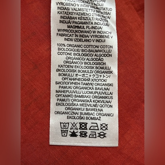 SEASALT CHARLOTTE ORANGE FISH SHORT SLEEVE MIDI FIT & FLARE DRESS size 6 - Picture 9 of 11